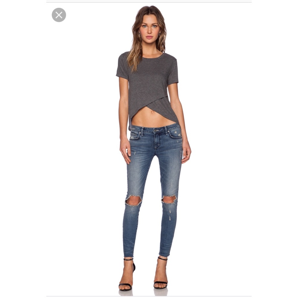 Lovers + Friends Gray Tee Sz M New With Tags